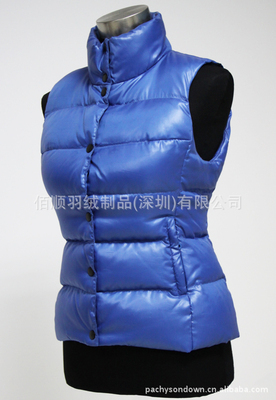 【女裝修身防水保暖羽絨服馬甲背心工廠生產(chǎn)批發(fā)供應082】價格,廠家,圖片,服裝加工,佰順羽絨制品(深圳)-